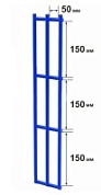 Панель сварная (сетка 2d С-150) диаметр прутков 8 мм 1500х3090 мм., ДАБР.301739.037