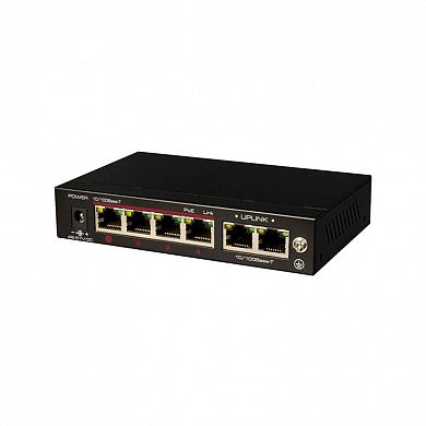 LTV NSF-0604 60, 4-портовый коммутатор Ethernet с поддержкой PoE, 252497